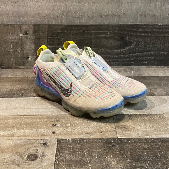 Nike Shoes - Nike Air VaporMax 2020 Flyknit Pure Platinum Multi Color CJ6741-001 Women Size 9